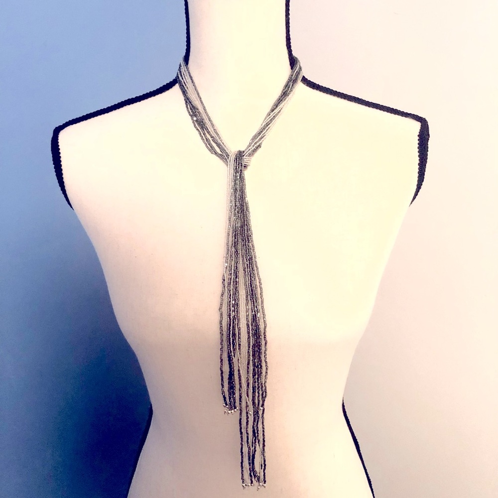 Glass Seed-bead Bolo Necklace